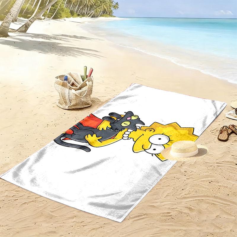 Lisa Print Beach Towel, Large Soft Quick Dry Towel for Beach Camping Swimming