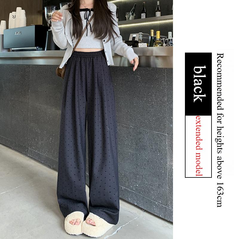 GMXIA Women's Fashion Casual Solid Color Print High Waist Pants & Capris