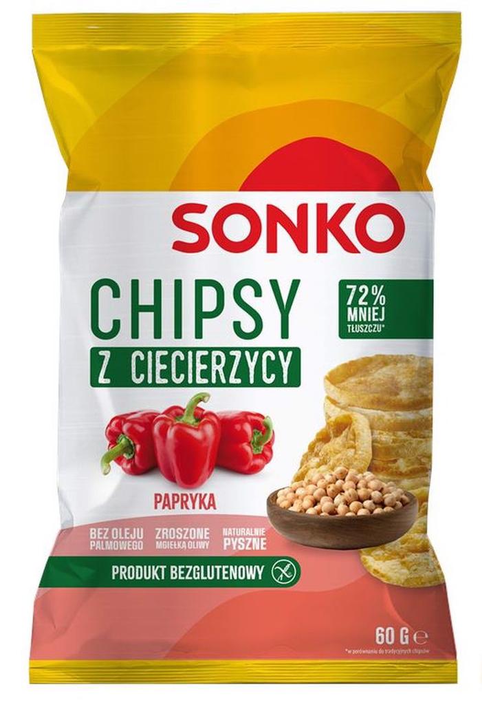 Sonko Chickpea Chips with Paprika Flavor 60g