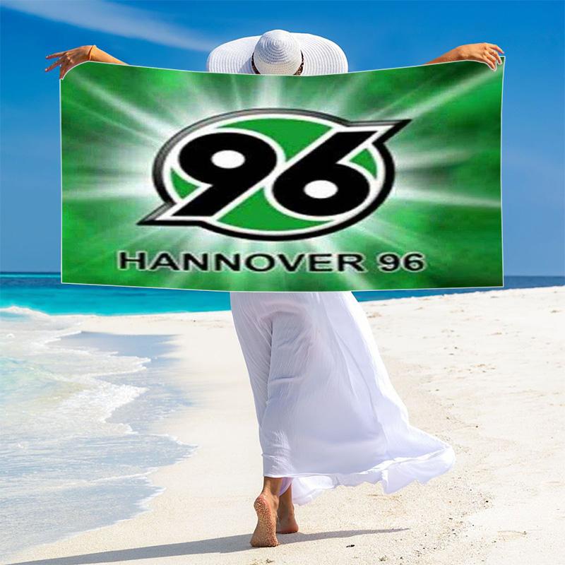 Hannover 96 Logo Print Beach Towel, Large Soft Quick Dry Towel for Beach Camping Swimming