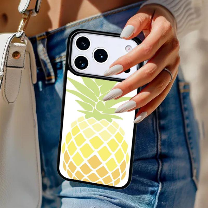 Pineapple Summer Phone Case For iPhone 17 Air 14 15 13 12 Max Cover For Apple 16e 11 Pro Max Plus Coque