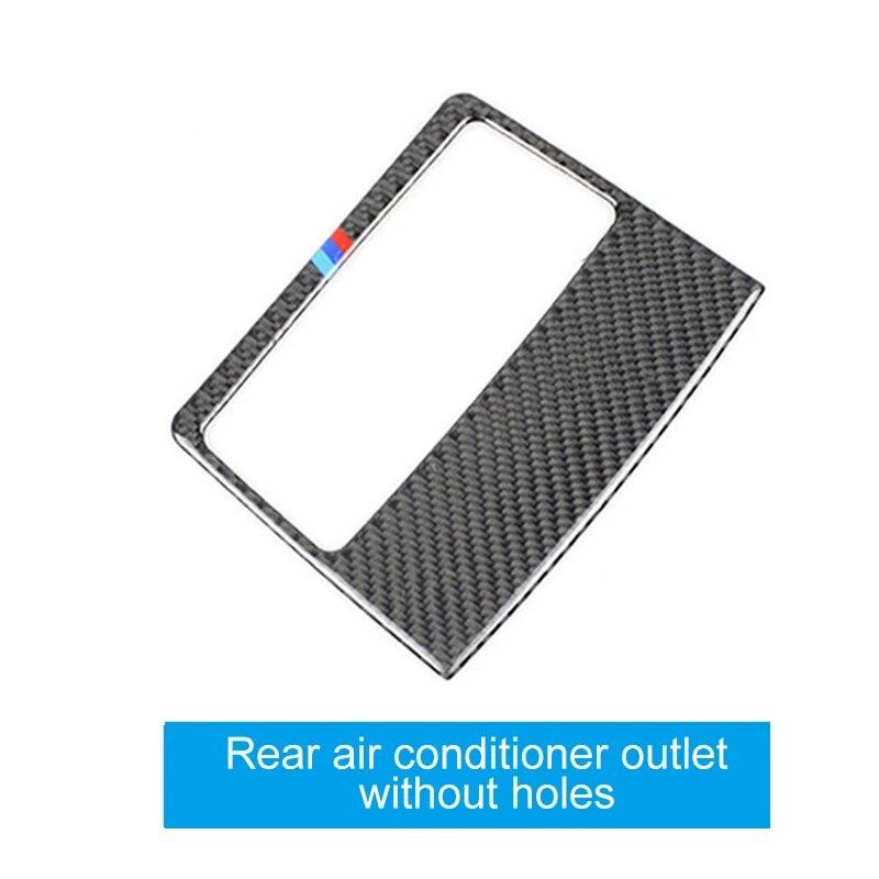 Karbonové vlákno, zadní vývod klimatizace, úložný box, samolepky na panel pro BMW řady 3 E90 E92 E93, doplňky do interiéru auta