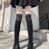 White Knee Length Stockings Women Lolita Calf Socks Mid Length Knee High Socks Sweet Thigh Pile Socks
