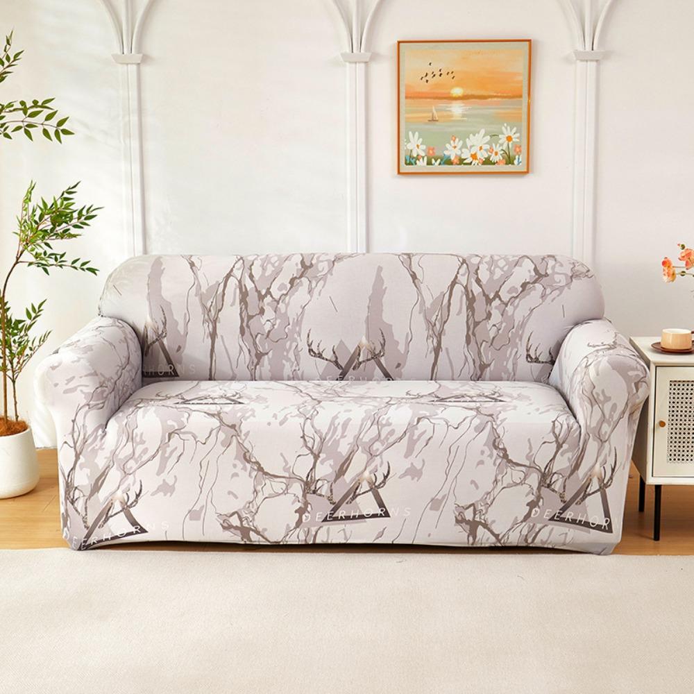 Elastic Printed Sofa Cover Universal Stretchable Slipcouch Protector Furniture Protector