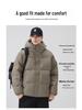 Men's 2025 Fashion Trend Black Hooded Down Jacket - 90% Down, Thick & Warm