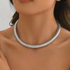 Cold Wind Wrapped Snake Bone Metal Necklace Personality Exaggerated Collarbone Chain