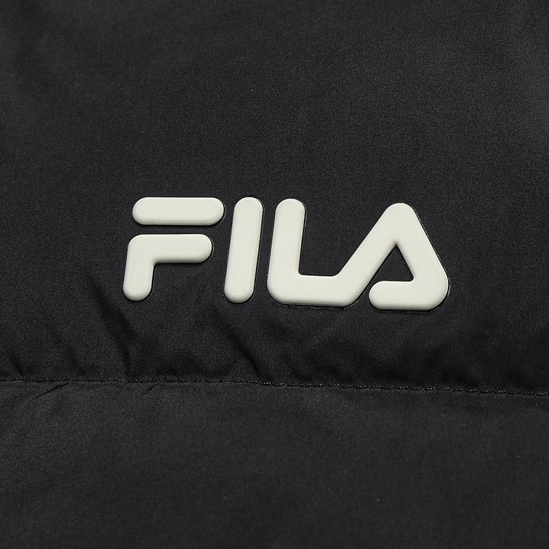 Fila Original Fashion Simple Versatile Casual Retro Comfortable Loose Warm Hooded Down Jacket Women Outerwear F51W549905FBK