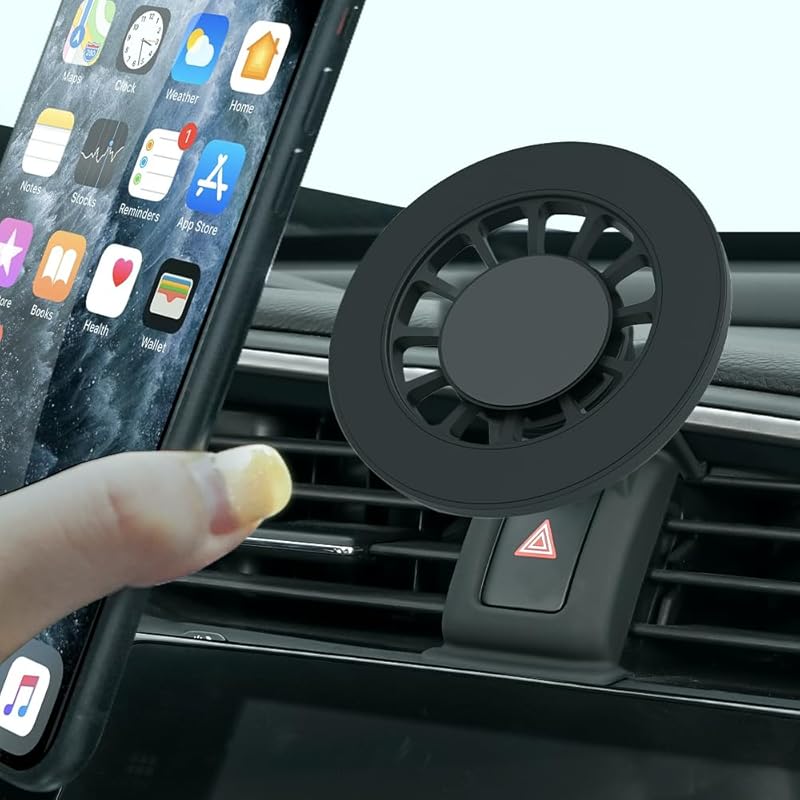 BEERTE подходит для автомобильного крепления Magsafe для Honda Civic 2022-2025 [20 сильных магнитов] Магнитный держатель для телефона для iPhone 16 15 14 13 12 Чехол MagSafe Автомобильный Воздуховод 2016-2021 Civic (Magsafe)