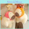 Hat Persimmon Strawberry Capybara Plush Pendant Keychain Decoration Backpack
