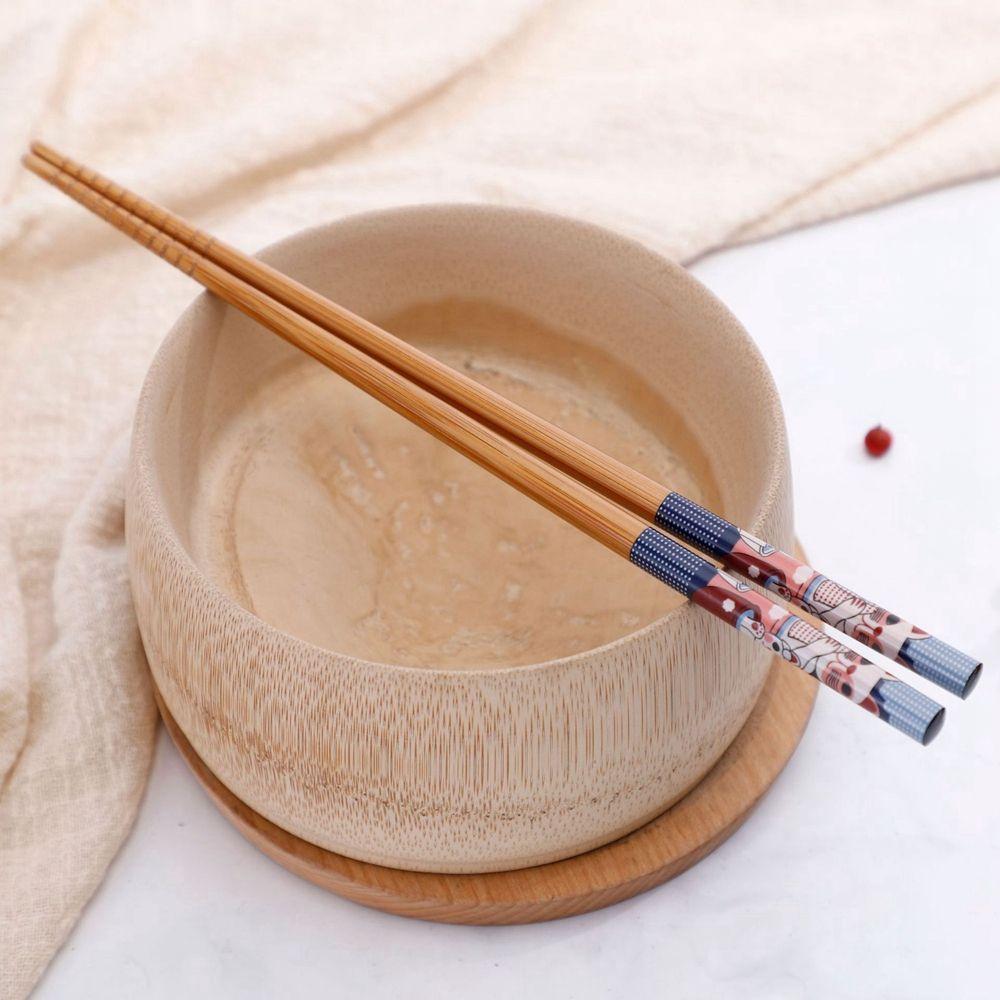 

Печать на роговом дизайне, антиплесневые бамбуковые подарочные палочки для еды, палочки для еды для дома, столовые приборы