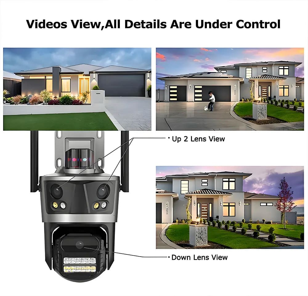6K 12MP HD PTZ Wifi Surveillance Camera Outdoor 360 Vigilancia Wireless Waterproof Cctv Security Protection External IP Cameras