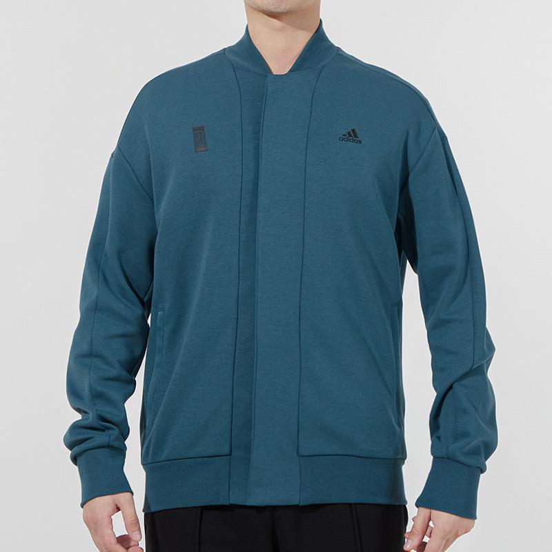 adidas Men's Martial Arts Full-Zip Knit Jacket Teal H39209