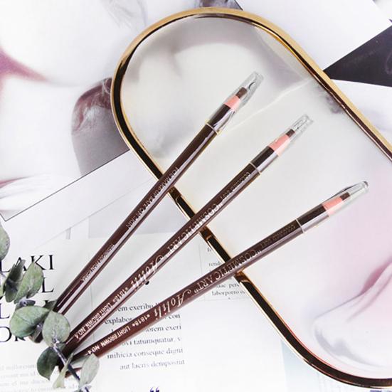 6Pcs Pull Cord Peel-off Eyebrow Pencil Waterproof Sweat-Proof Natural Long Lasting Smudge-proof Women Microblading Brow Pencil