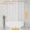 2 Pack Lightweight Plastic Shower Curtain Liner, 71*71inches PEVA Bath Curtain Set with Rustproof Metal Grommets & Magnets