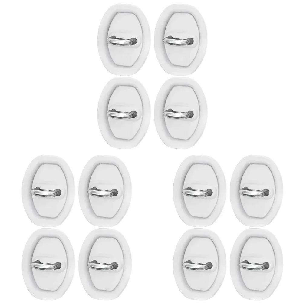 4/12pcs Car Door Lock Shock Absorber Cushion Crash Protection Cushion Seal Guard Plug Silicone Crash Protection Kit Accessories