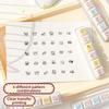 6Pcs Cartoon Cat Seal Sweet Dream Diary Series Cute Stamp Seal Set Stationery Journal Scrapbooking Diary DIY Decoration Gift