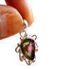 Natürlicher Wassermelonen-Turmalin Edelstein 925 Sterlingsilber Seltener Anhänger, Geschenk024