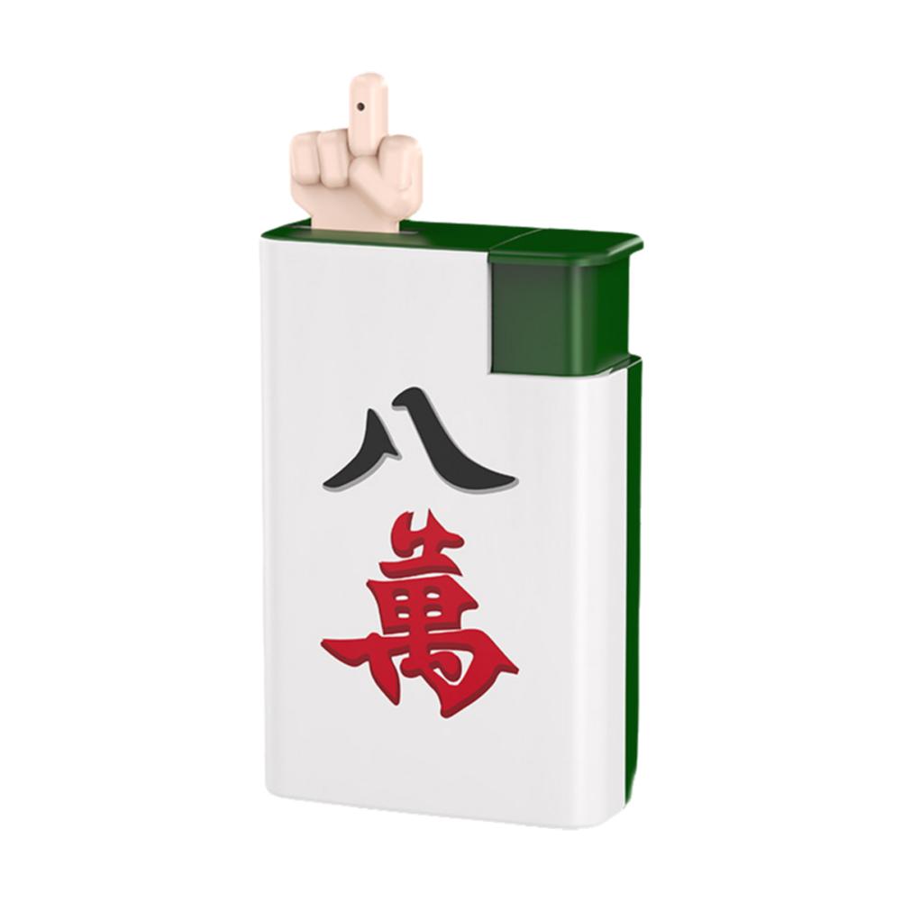 Dropshipping Creative Jet Torch Green Flame Pocket Lighter Metal Windproof Playing Card Lighter Funny Toy Smoking Accessories