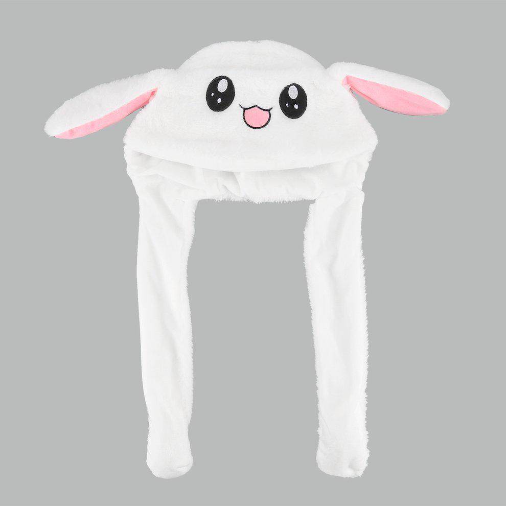 White bunny hat with moving ears Clearance