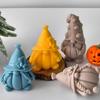 Nonstick Silicone Pumpkin Gnome Mold Figures Moulds Perfect for Crafting Enthusiasts Making Candle Soaps or Ice Cubes
