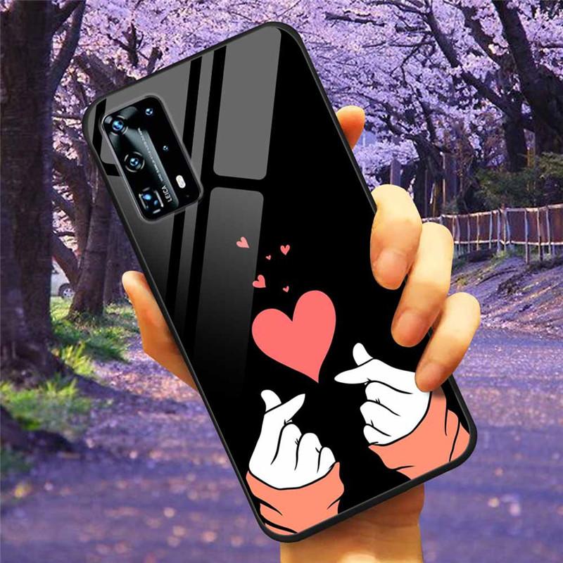 For Huawei P40 Lite / P40Pro Case P 40 Tempered Glass Starry Marble Hard Back Cover for Huawei P40 Pro / P40Lite E Cases Coque