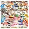 50 Transparent Cartoon Mushroom Sticker Pack Waterproof Transparent PET Manual Material Decorative Guitar Notebook