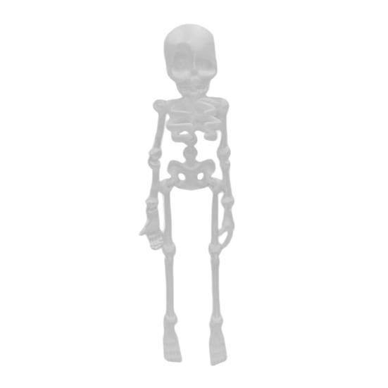 3D Printed Skeleton Refrigerator Magnet, Poseable Skeleton Figurine with Movable Joints, Halloween Gothic Skeleton Fridge Magnet Decoration