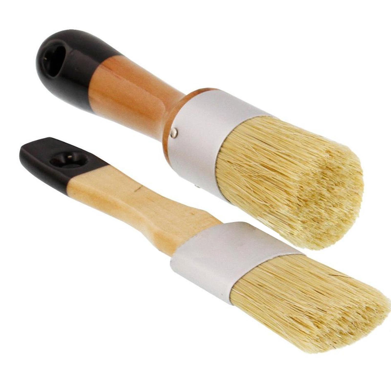 2x Professional Wax Brushes For Furniture Finishing Touches Chalk Paint For Furniture Frenchic Brush