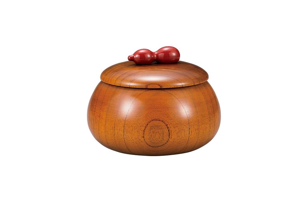 Nakatani Brothers Co., Ltd. Wooden Daruma Candy Container, Suri Lacquer, 37-5508