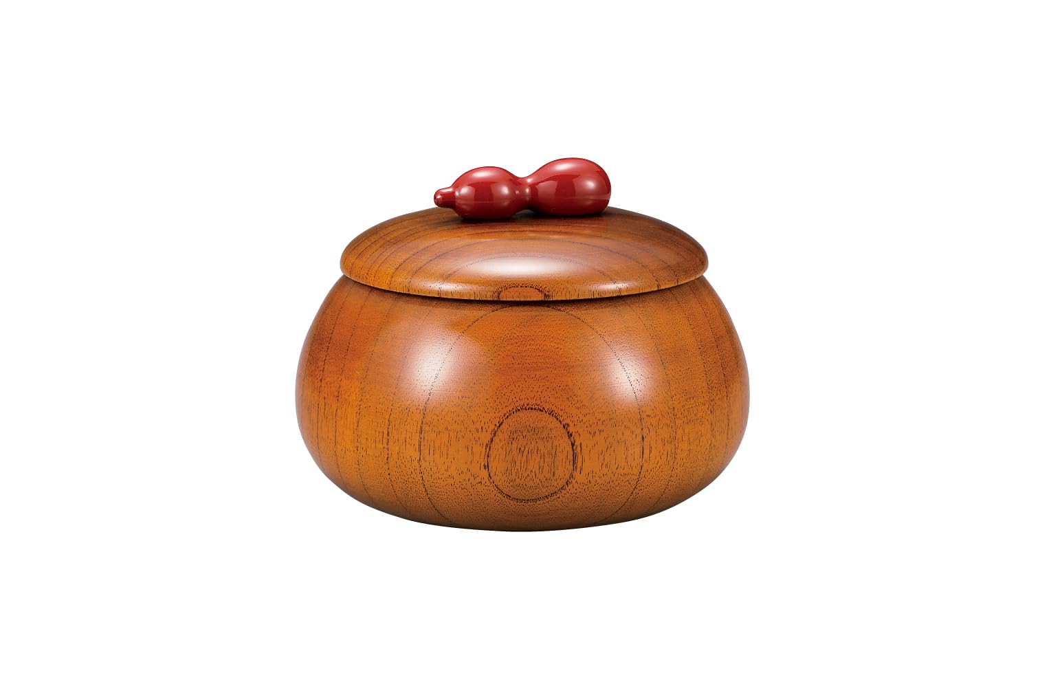 

Nakatani Brothers Co., Ltd. Wooden Daruma Candy Container, Suri Lacquer, 37-5508