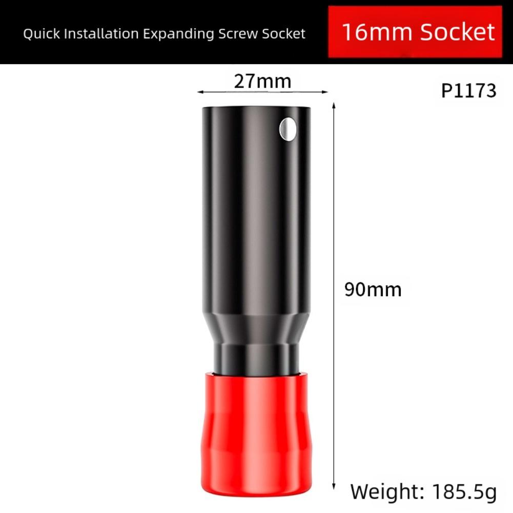1pc Expansion Screw Socket 10-18mm Wheel Lock Nut Removal Socket Nut Extractor Flower Head Metal Wheel Nut Wrench Power Tools