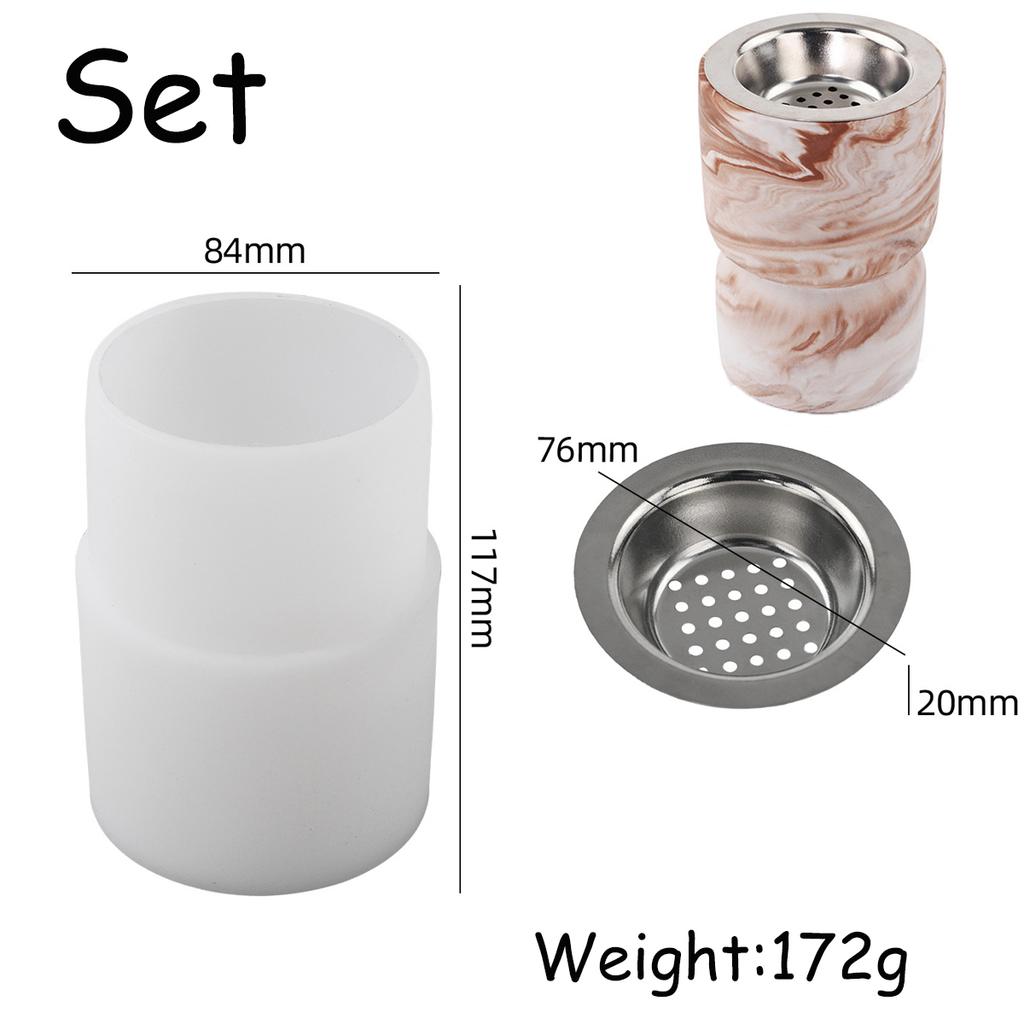 Cylindrical Candle Cup Silicone Mold DIY Incense Ashes Catcher Craft Making Plaster Concrete Resin Vase Casting Molds Home Decor