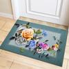 Multicolor Rose Flower Rug Living Room Carpet Home Hallway Balcony Anti-Slip Door Mat Kitchen Bathroom Rug Bedroom Floor Mat