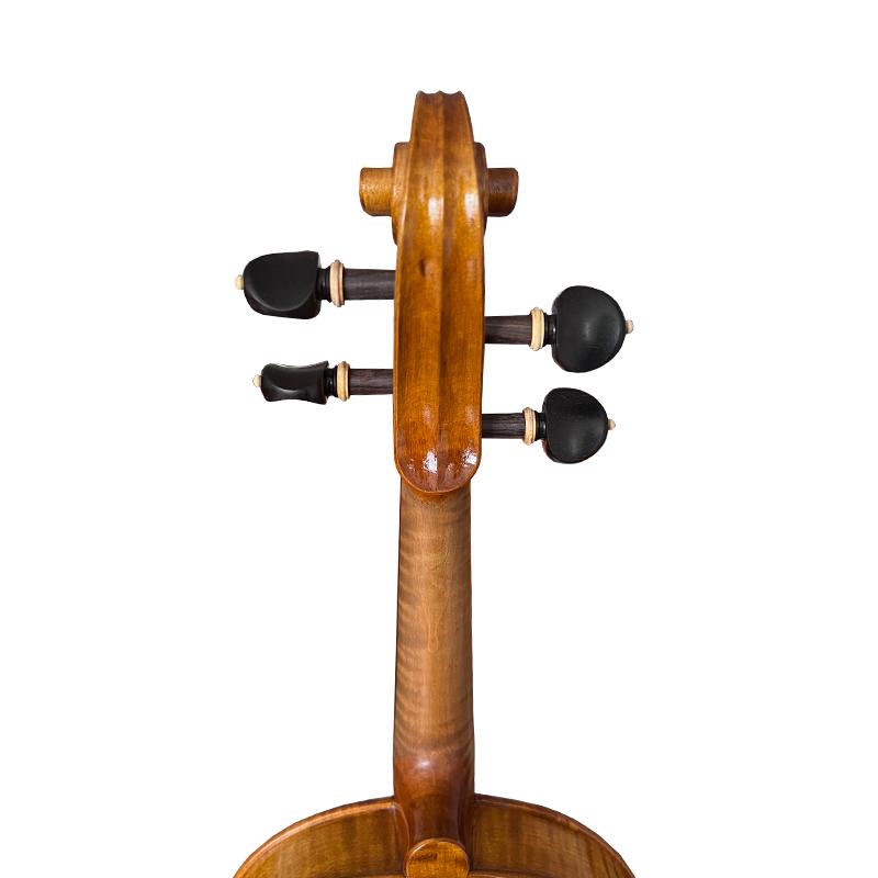 All Solid Nice Flame Maple Golden Yellow Colour Violin Handmade for Professional Player
