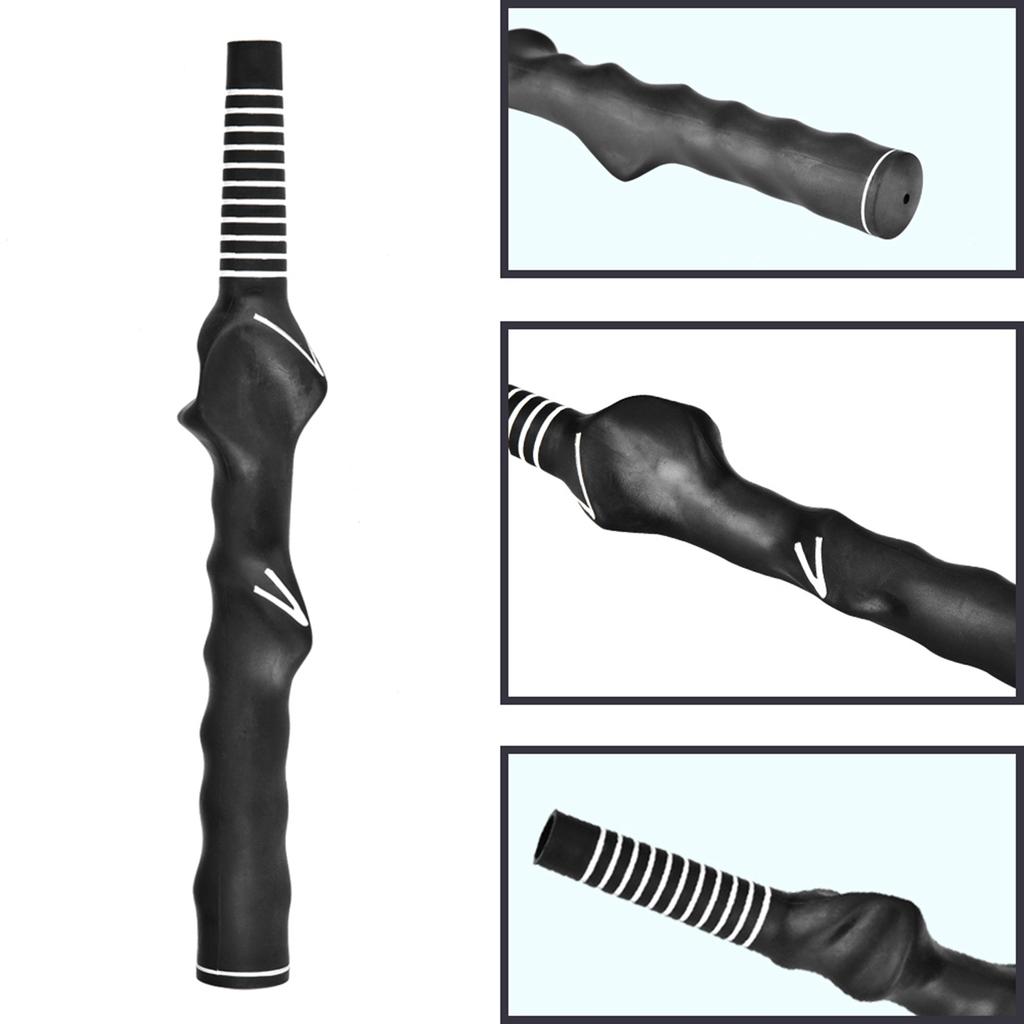 High Quality Durable Golf Rubber Hand Shape Grip Exercise Pole Grip Golf Swing Training Grip Golf Accessories