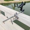 Clamp-on Rod Holder Rustproof Easy to Install Anti-scratch Rail Fishing Rod Bracket for Bridge Ship Enthusiast Boat Deck Kayak
