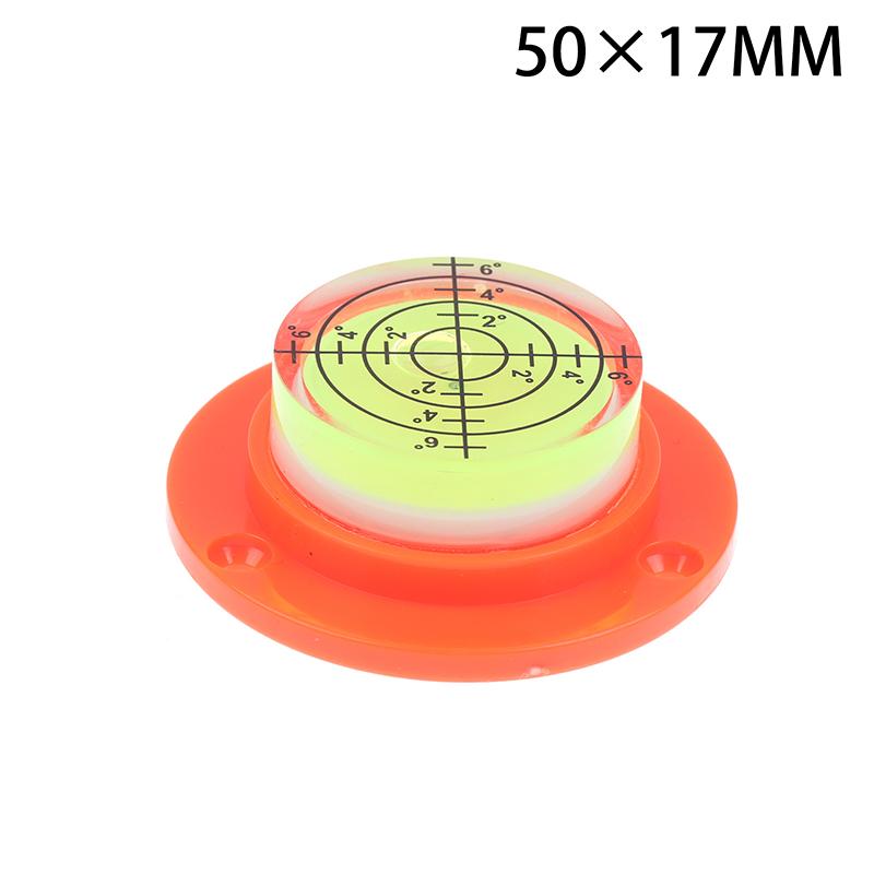 50*9/12/17Mm Round Horizontal Bubble Level High Precision Bubble Level Bulls Eye Horizontal Spirit Level For Desktop Wooden