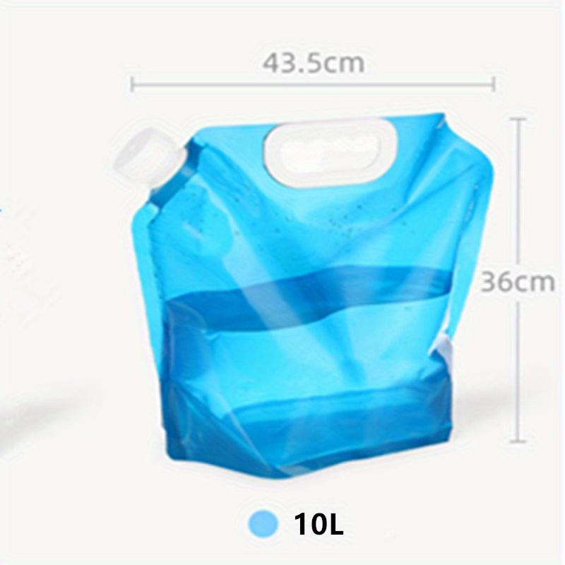1 Stück 10-Liter tragbarer faltbarer Wasserspeicherbeutel, Camping-Wander-Survival-Wasserbeutel, faltbarer Wasserbehälter