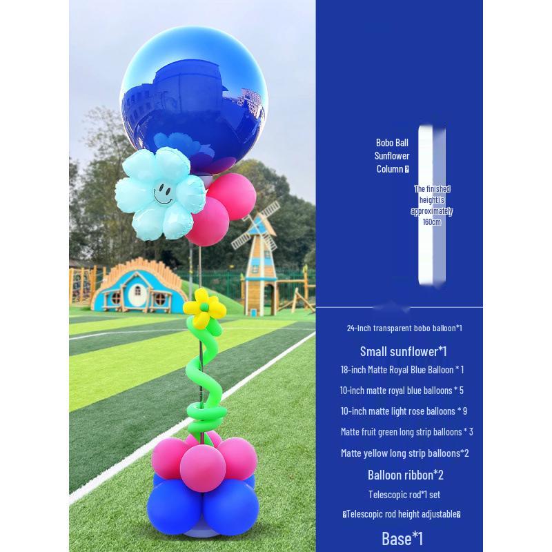 New Year s Day Balloon Column Decoration for School & Kindergarten Activities