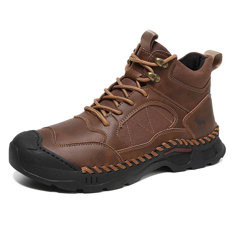 2026 Men s Cross-border Martin Boots: New Style, Large Size Casual Outdoor Work Boots 38 темно-коричневого