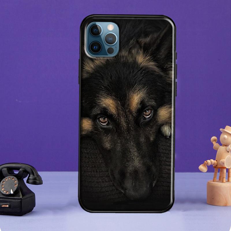 Husă pentru câine ciobănesc german pentru iPhone XR X XS Max SE 2020 7 8 Plus Husă pentru telefon pentru iPhone 11 14 12 13 Pro Max Mini