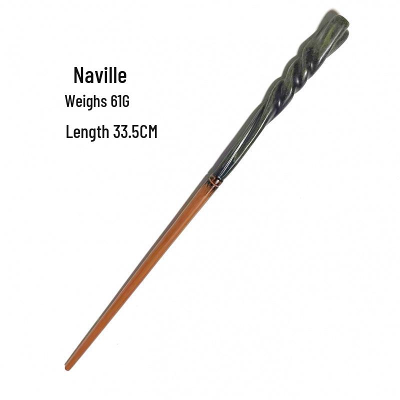Harry & Hermione Premium Magic Wand Set - Finely Carved Metal Heart Core.