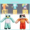 Jucării de pluș Minecraft Milo și Chip cu umplutură de bumbac PP pentru decorarea camerei de joacă a copiilor
