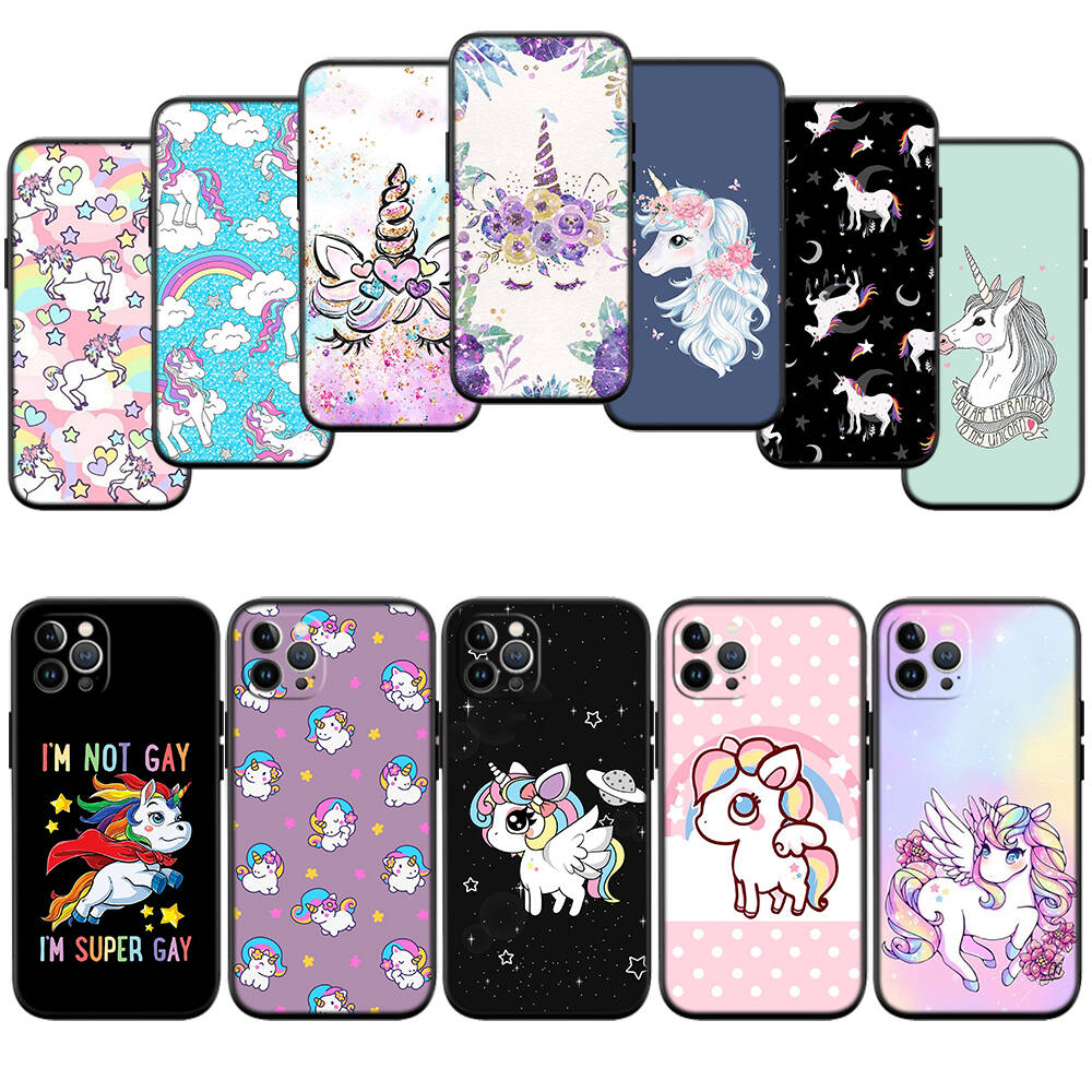 Cartoon Unicorn Phone Case for Xiaomi Poco C40 C51 C50 C55 C65 C71 C75 C85 F8 F7 F6 F5 F3 F2 X7 X6 X4 X3 M7 M6 M5 M4 M3 M2 Pro