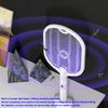 Upgraded 3000V Electric Mosquito Killer Fly Swatter Trap Rechargeable Mosquito Racket Insect Killer With UV Light Bug Zapper