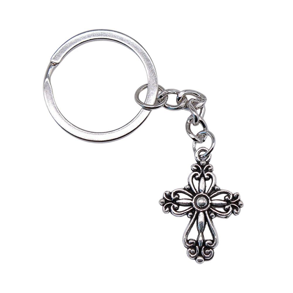Portachiavi con Ciondolo Croce Ankh Amuleto Egiziano Portachiavi Anello 28mm