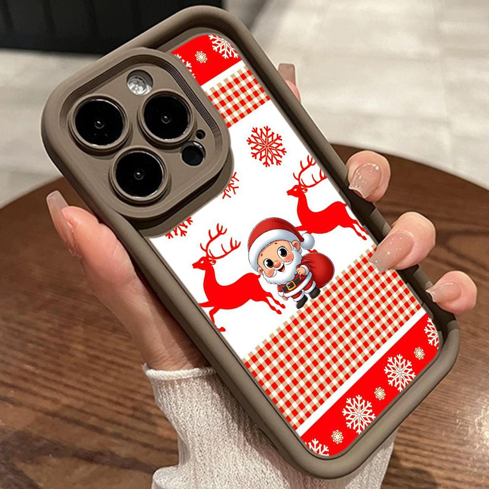 Sky Eye Ladder Soft Case for Samsung A06 A15 A25 A35 A55 S23 S24 FE All Samsung Models Phone Cases Silicone Cover NY29 Merry Christmas Christmas Tree