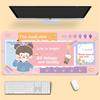 Mouse Pad, Keyboard Mat, Portable Desk Pad, Large Size, Style Computer Desk Mat, Precision Lock Edge Desk Pad, 80*30cm, Work Hard And Get Rich