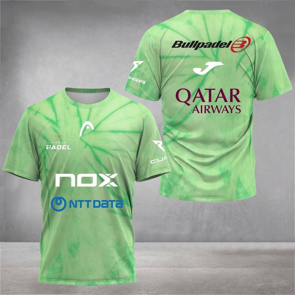 Мужская летняя унисекс спортивная футболка с коротким рукавом Стильные футболки для падел-тенниса Топ большого размера свободного кроя Быстросохнущая футболка с круглым вырезом 6XL