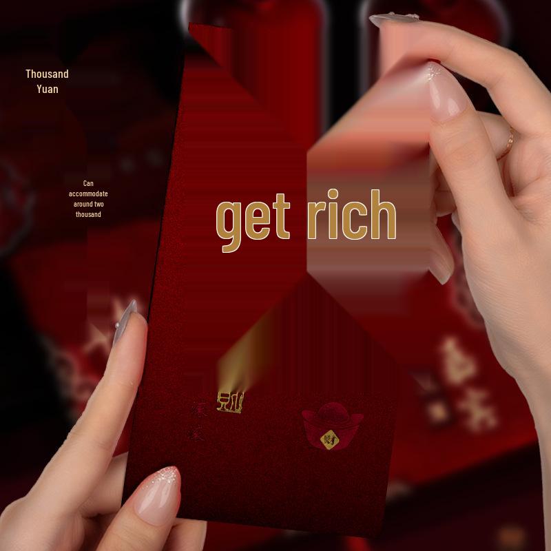 Large Festive Red Envelope: Auspicious New Year Money Gift for Prosperity and Luck